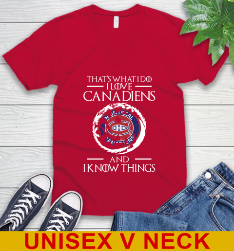 Montreal Canadiens NHL Hockey That's What I Do I Love My Team And I Know Things Game Of Thrones 52