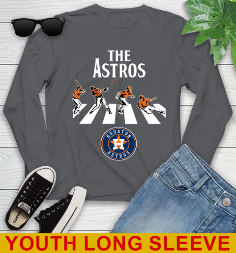 MLB Baseball Houston Astros The Beatles Rock Band Shirt Youth Long Sleeve 9