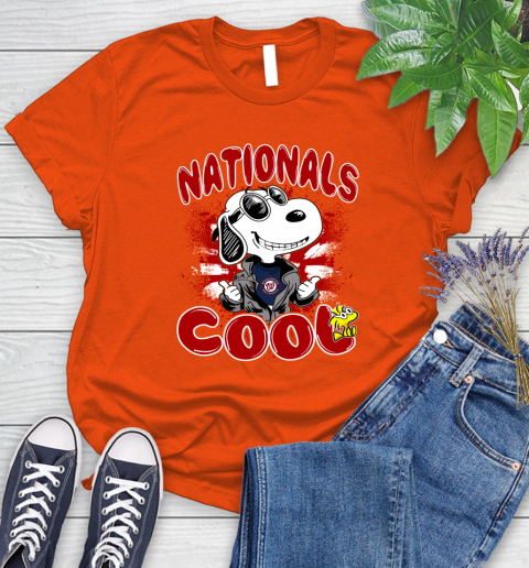 MLB Baseball Washington Nationals Cool Snoopy Shirt Women's T-Shirt 3