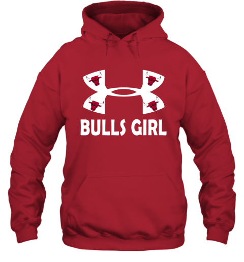 NBA Chicago Bulls Girl Under Armour Basketball Sports RD3HAU5WqXV hoodie 23 95 151514 front red