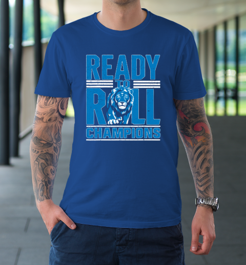Detroit Ready To Roll Funny Lion Graphic T-Shirt 7