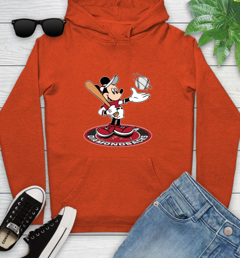 MLB Baseball Arizona Diamondbacks Cheerful Mickey Disney Shirt Youth Hoodie 5