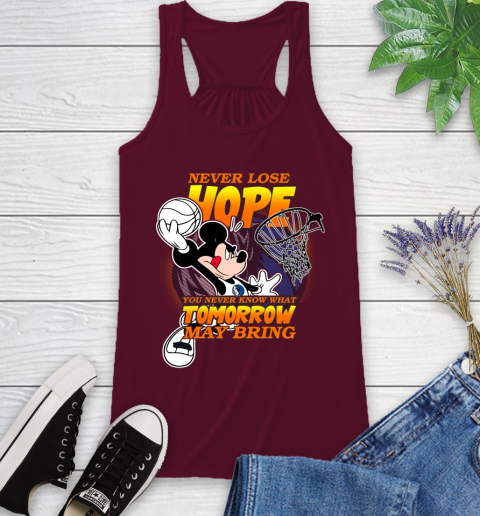Dallas Mavericks NBA Basketball Mickey Disney Never Lose Hope Racerback Tank 2