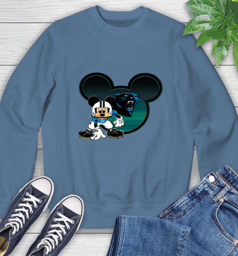 NFL Carolina Panthers Mickey Mouse Disney Football T Shirt Sweatshirt 7