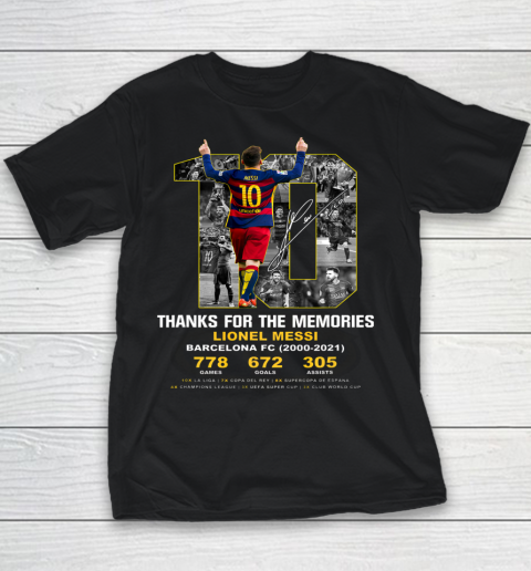 Thank you Messi 2000 2021 memories Youth T-Shirt