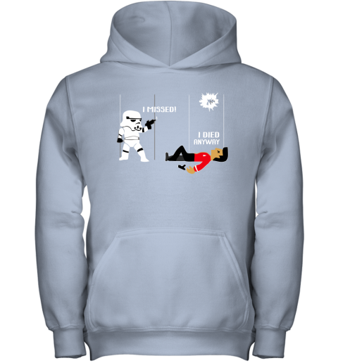 s83w star wars star trek a stormtrooper and a redshirt in a fight shirts youth hoodie 43 front light pink
