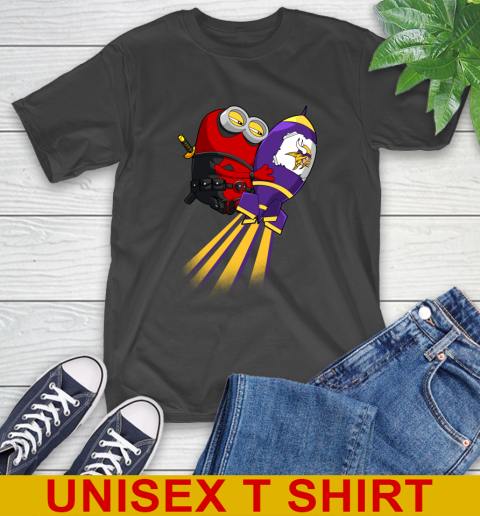 NFL Football Minnesota Vikings Deadpool Minion Marvel Shirt T-Shirt