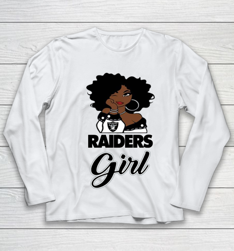 Oakland Raiders Girl NFL Youth Long Sleeve 2