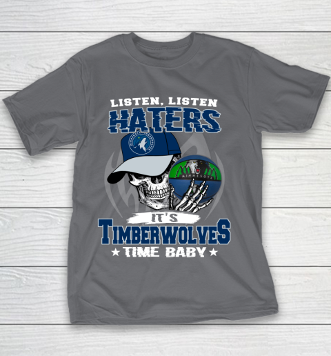 Listen Haters It is TIMBERWOLYES Time Baby NBA Youth T-Shirt 5