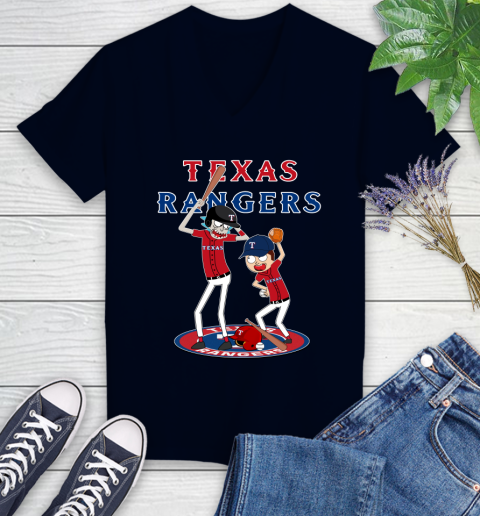 MLB Texas Rangers Rick And Morty Baseball 79
