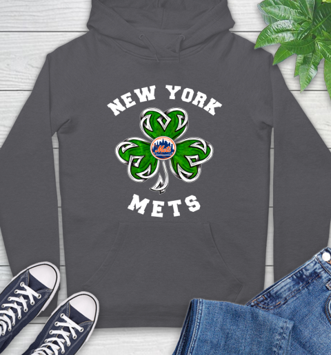 MLB New York Mets Three Leaf Clover St Patrick's Day Baseball Sports Hoodie 7