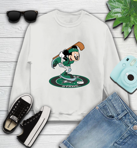 NHL Hockey Dallas Stars Cheerful Mickey Disney Shirt Sweatshirt 5