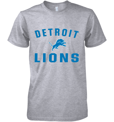Detroit Lions NFL Line by Fanatics Branded Blue Vintage Victory Premium Men's T-Shirt