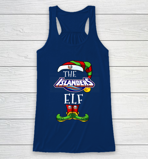 New York Islanders Christmas ELF Funny NHL Racerback Tank 6