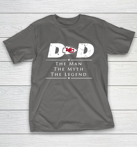 Kansas City Chiefs NFL Football Dad The Man The Myth The Legend T-Shirt 8