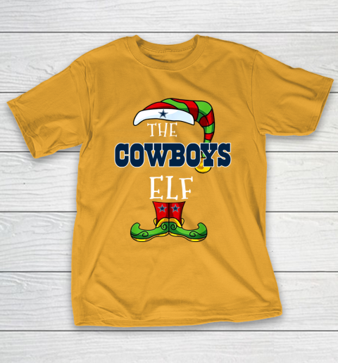 Dallas Cowboys Christmas ELF Funny NFL T-Shirt 12