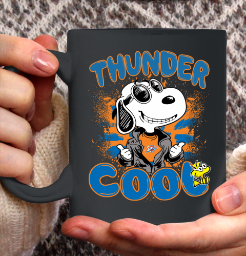 NBA Basketball Oklahoma City Thunder Cool Snoopy Shirt Ceramic Mug 11oz