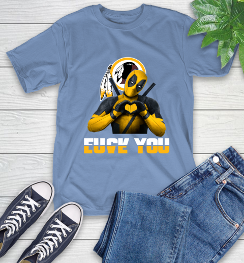 NHL Washington Redskins Deadpool Love You Fuck You Football Sports T-Shirt 12