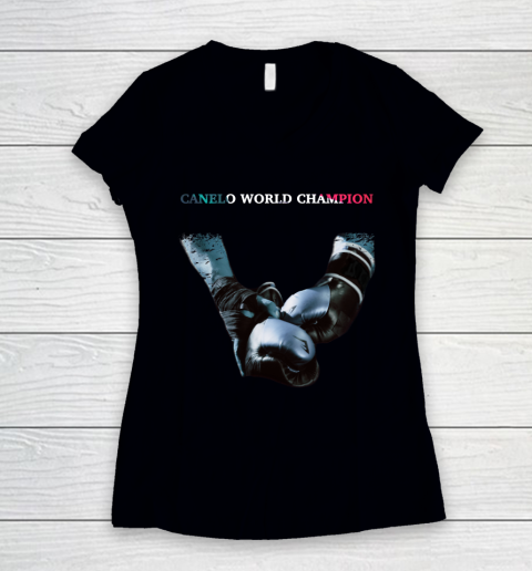 Canelo World Champion Women's V-Neck T-Shirt