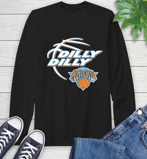 NBA New York Knicks Dilly Dilly Basketball Sports Long Sleeve T-Shirt 2