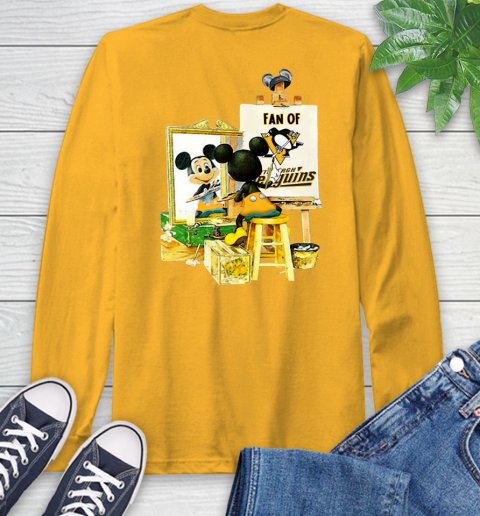 NHL Hockey Pittsburgh Penguins Mickey Drawing Shirt 55