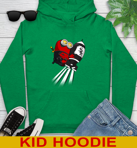 MLB Baseball Chicago White Sox Deadpool Minion Marvel Shirt Youth Hoodie 8