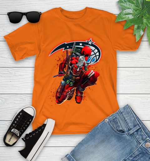 NBA Deadpool Marvel Comics Sports Basketball Orlando Magic Youth T-Shirt 7