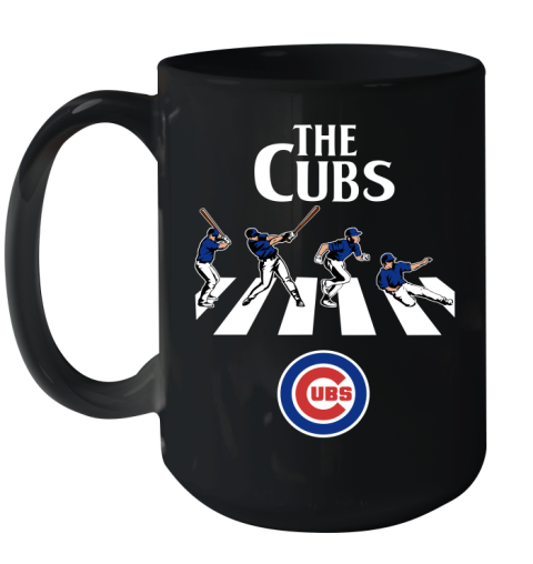 MLB Baseball Chicago Cubs The Beatles Rock Band Shirt Ceramic Mug 15oz