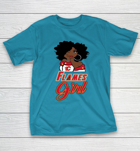 Calgary Flames Girl NHL T-Shirt 8