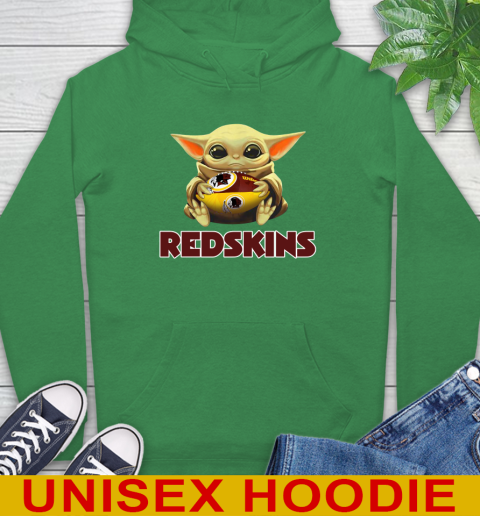 NFL Football Washington Redskins Baby Yoda Star Wars Shirt Hoodie 8
