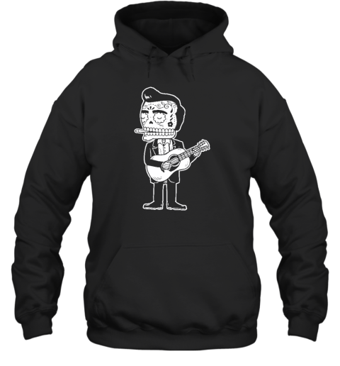 Johnny Cash Calavera Gocco Skull Hoodie