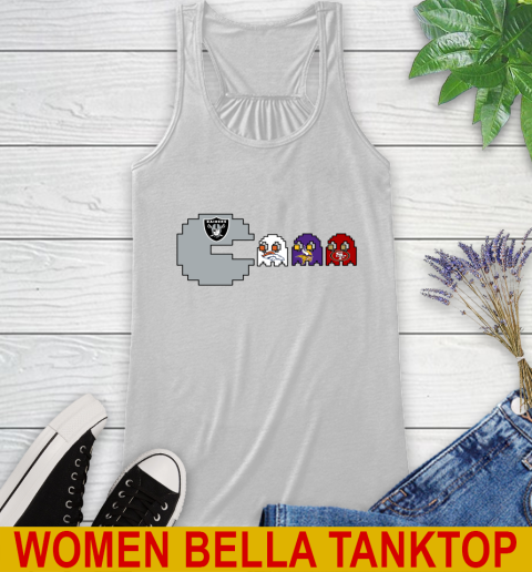 Oakland Raiders NFL Football Pac Man Champion Racerback Tank