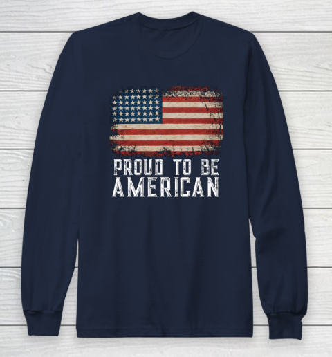 Proud American Patriotic USA Flag Long Sleeve T-Shirt 2