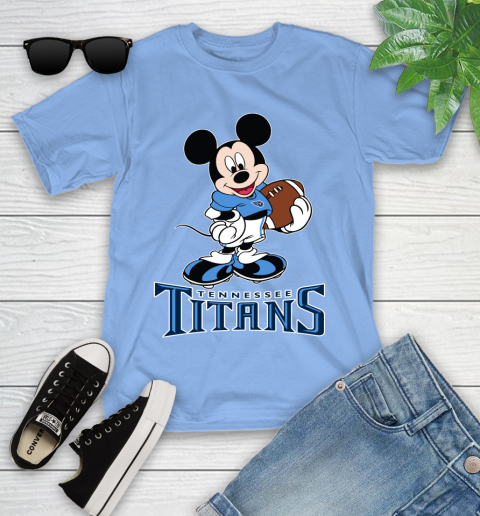 NFL Football Tennessee Titans Cheerful Mickey Mouse Shirt Youth T-Shirt 12 NFL Football Tennessee Titans Cheerful Mickey Mouse Shirt Youth T-Shirt - Image 12