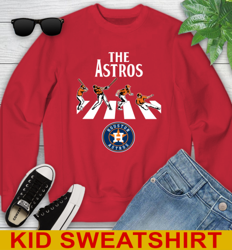 MLB Baseball Houston Astros The Beatles Rock Band Shirt Youth Sweatshirt 7