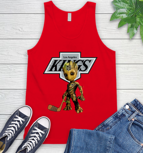 Los Angeles Kings NHL Hockey Groot Marvel Guardians Of The Galaxy Tank Top 6