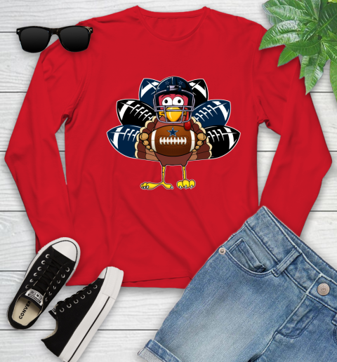 Dallas Cowboys Turkey Thanksgiving Day Youth Long Sleeve 11