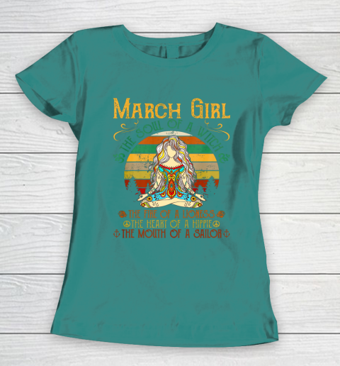 The Fire Of A Lioness March Girl Shirt