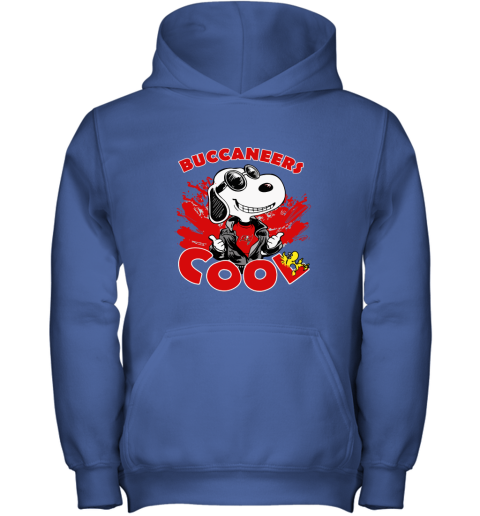 7dqm tampa bay buccaneers snoopy joe cool were awesome shirt youth hoodie 43 front royal