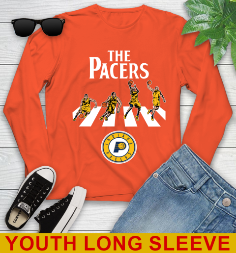 NBA Basketball Indiana Pacers The Beatles Rock Band Shirt Youth Long Sleeve 3