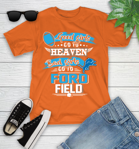 Detroit Lions NFL Bad Girls Go To Ford Field Shirt Youth T-Shirt 9