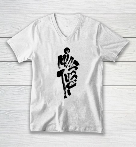 Thich Minh Tue On Back Monks Minh Tue Buddhism V-Neck T-Shirt