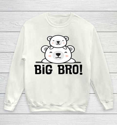 Big Bro Announcement Bear Cute Brother Youth Sweatshirt