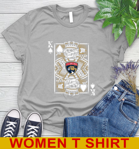 Florida Panthers NHL Hockey The King Of Spades Death Cards Shirt Women's T-Shirt 5