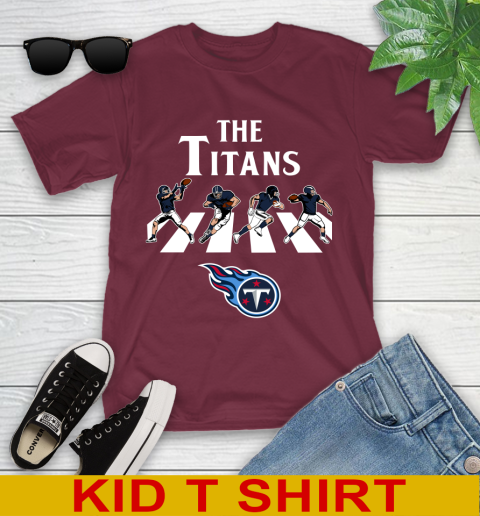 NFL Football Tennessee Titans The Beatles Rock Band Shirt Youth T-Shirt 5