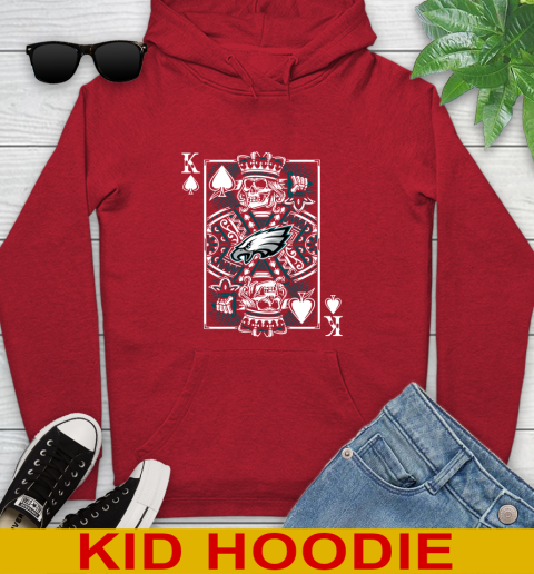 Philadelphia Eagles NFL Football The King Of Spades Death Cards Shirt Youth Hoodie 11