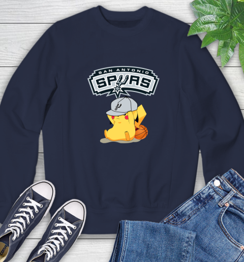 NBA Pikachu Basketball Sports San Antonio Spurs Sweatshirt 3