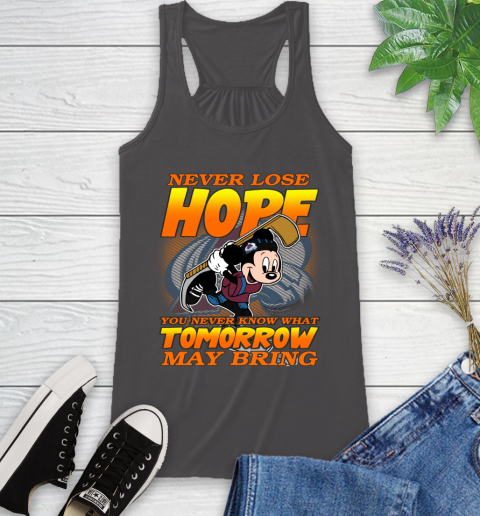 Colorado Avalanche NHL Hockey ootball Mickey Disney Never Lose Hope Racerback Tank - Image 12