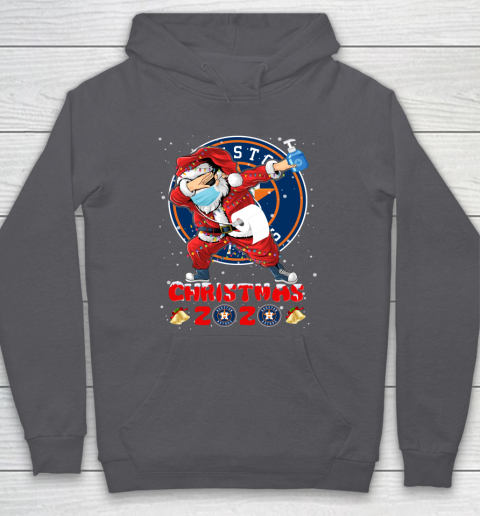 Houston Astros Funny Santa Claus Dabbing Christmas 2020 MLB Hoodie 4