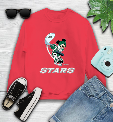 NHL Hockey Dallas Stars Cheerful Mickey Mouse Shirt Sweatshirt 10